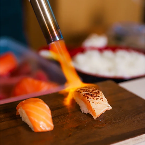 Salmon Nigiri at Enzo Sushi Train